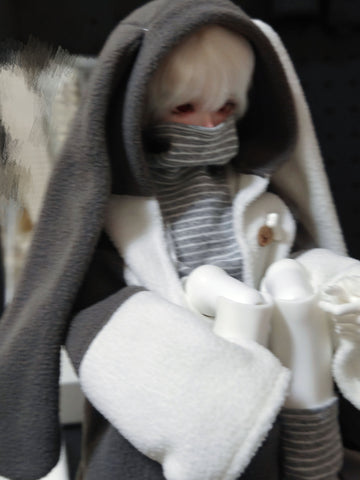 ［BJD服］1/4 1/5 1/6 ドール用 衣装セット【北极兔】