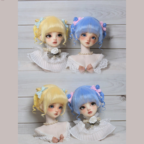 ［BJD小物］1/3 1/4 1/6 1/8 1/12 ドール用ウィッグ【9GSCZ7】