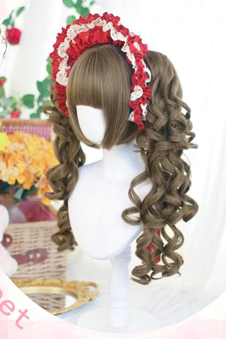 ［ウィッグ］ゴスロリ ツインテール 巻き髪【芙洛】