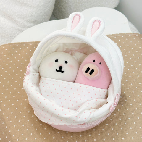 ［ぬい小物］10cm 無属性 ぬいぐるみ用 ベビーバスケット【摇篮】