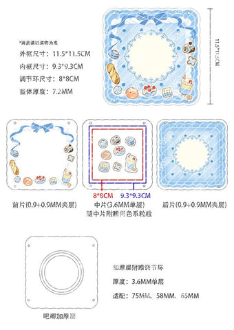 ［推し活グッズ］コースター 缶バッジ アクリルフレーム+パーツ セット【M5KLGJ】