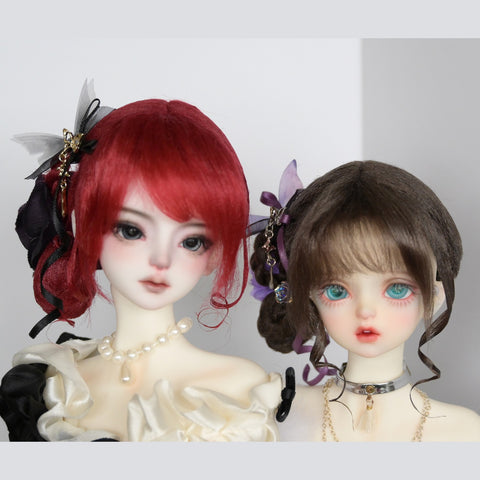 ［BJD小物］1/3 1/4 1/6 1/8 1/12 ドール用ウィッグ【0SSRCQ】