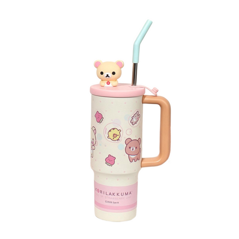 ［キャラグッズ］リラックマ 正規品 ボトル 保温保冷 970ml【KLIOLD】