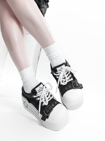 ［靴］厚底 スニーカーブーツ シューズ【dWQ9Qi】