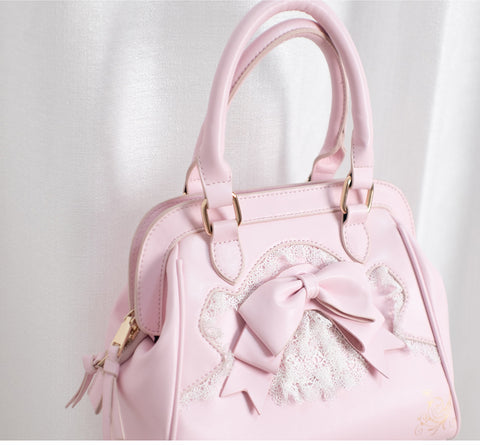 ［バッグ］ロリータ レース ハンドバッグ【O5QG1L】