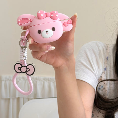 ［サンリオ ］ボンボンリボ イヤホンケース Airpods Pro 1/2/3/4【UWRKO8】
