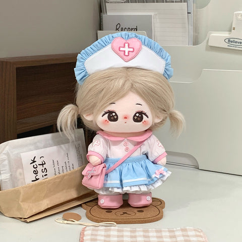 ［ぬい服］20cm 無属性 ぬいぐるみ用服【护士】