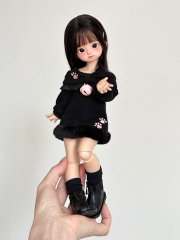 ［BJD服］1/6 1/4 ドール用 ワンピース【猫步】