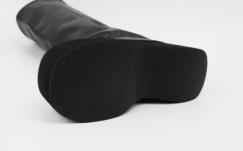 ［靴］ゴシックダークパンク 厚底 ロングブーツ【XEQ4QO】