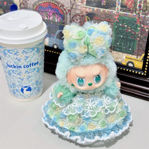 ［ぬい服］LABUBU 17cm 無属性 ぬいぐるみ用 お洋服【裙子】