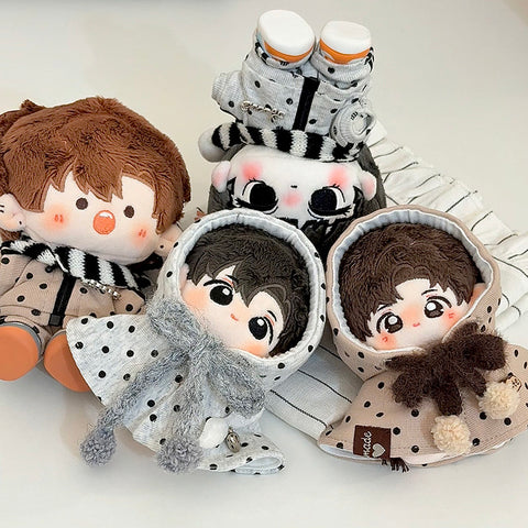 ［ぬい服］10cm 無属性 ぬいぐるみ用 お洋服【波点】