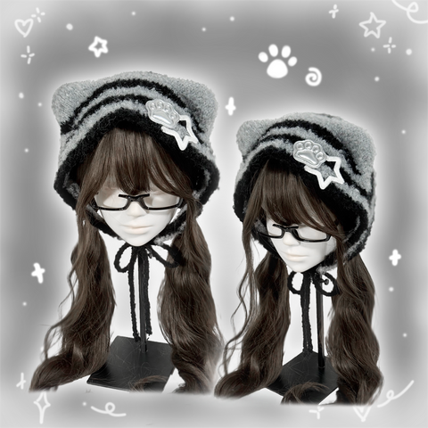 ［ファッション］サブカル 猫耳 ニット 帽子【2YT1CO】