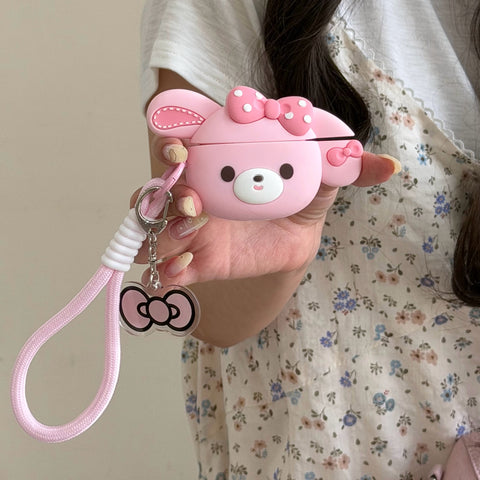 ［サンリオ ］ボンボンリボ イヤホンケース Airpods Pro 1/2/3/4【UWRKO8】