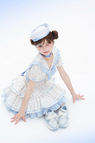 【受注予約】［靴］ロリータ パール リボン スニーカー【7CAIO1】