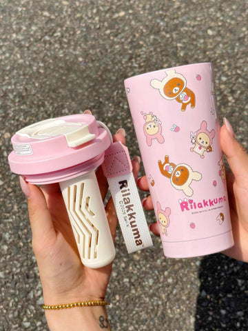 ［キャラグッズ］リラックマ 正規品 ボトル タンブラー 保温保冷 500ml【5NMJ6U】