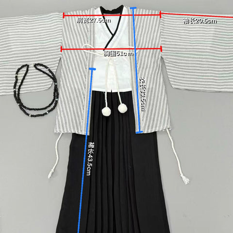 ［BJD服］70cm 1/4 ドール用 衣装セット【寂百合】