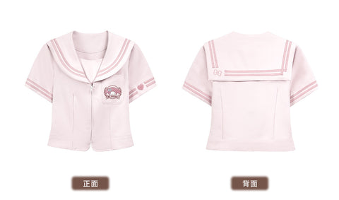 ［サンリオ］マイメロディ コラボ スクールカーディガン セット【4O0U97】