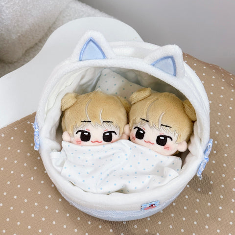 ［ぬい小物］10cm 無属性 ぬいぐるみ用 ベビーバスケット【摇篮】