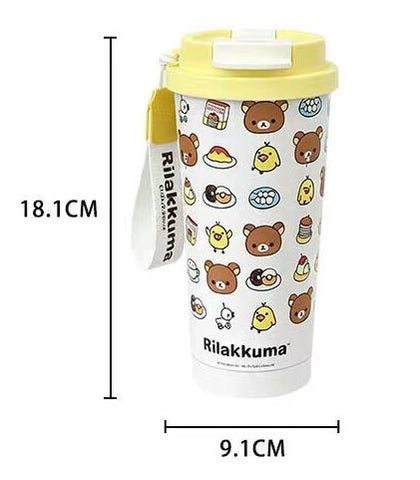 ［キャラグッズ］リラックマ 正規品 ボトル タンブラー 保温保冷 500ml【5NMJ6U】