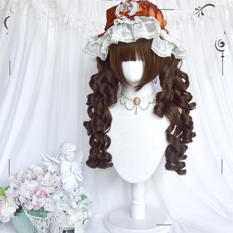 ［ウィッグ］ゴスロリ ツインテール 巻き髪【千层派】