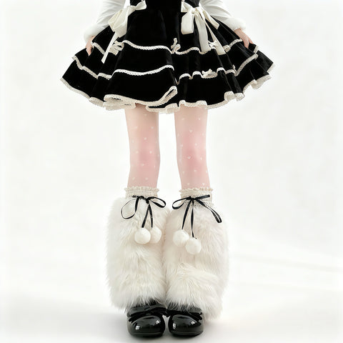 ［ファッション］ファーレッグウォーマー 靴下【JH3GZH】