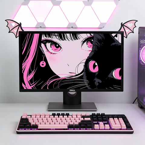 ［メカニカルキーボード］ターモニター 装飾 悪魔の翼【QXFVGW】