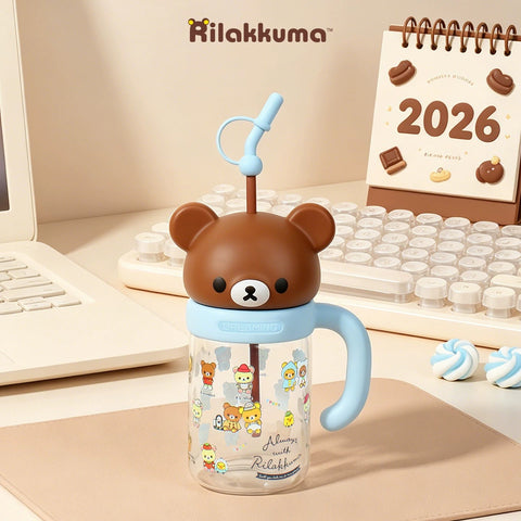 ［キャラグッズ］リラックマ 正規品 ボトル ガラス 1050ml【R92VNR】