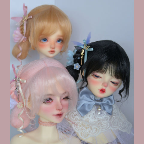 ［BJD小物］1/3 1/4 1/6 1/8 1/12 ドール用ウィッグ【0SSRCQ】