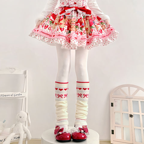 ［ファッション］ロリータ ニットレッグウォーマー 靴下【T6KN93】