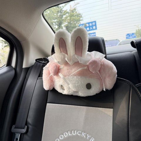 [サンリオ］マイメロディ＆ピアノ カー用品 車 クッションセット【KWT2PA】