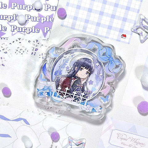 ［推し活グッズ］缶バッジ用アクリルフレーム 58mm【W7DGND】