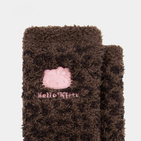 [サンリオ］海外限定 ハローキティモコモコ ルームソックス【V86ZJ0】