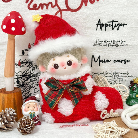 ［ぬい服］10cm 無属性 ぬいぐるみ用 お洋服【圣诞】