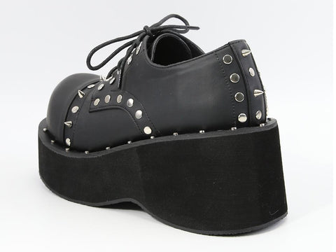 ［靴］ダークパンク フラットフォームブーツ【I1Q7DD】