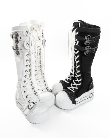 ［靴］厚底 スニーカーブーツ シューズ【S45HhV】