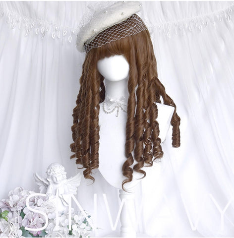 ［ウィッグ］ゴスロリ 中世ヨーロッパ セミロング 巻き髪【珍奇屋】