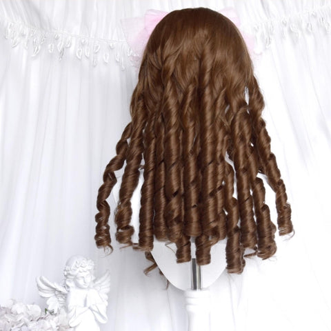 ［ウィッグ］ゴスロリ 中世ヨーロッパ セミロング 巻き髪【珍奇屋】