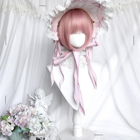 ［ウィッグ］ゴスロリ ピンク ツインテール 巻き髪【千层派】