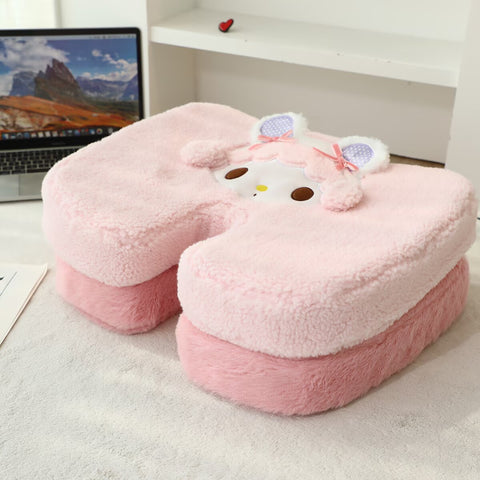[サンリオ］マイメロディ＆ピアノ チェアパッド 低反発