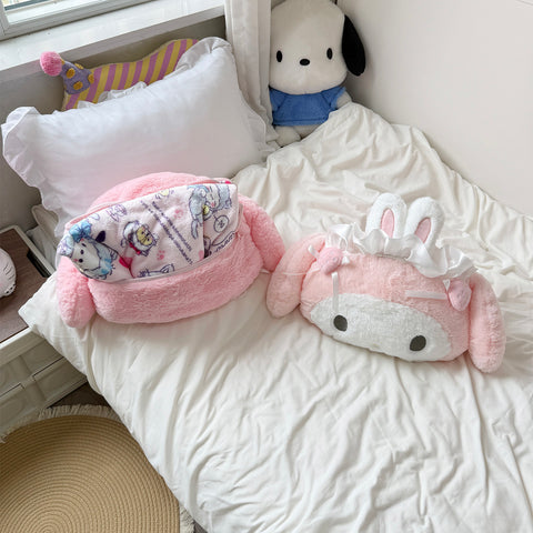 [サンリオ］マイメロディ＆ピアノ カー用品 車 クッションセット【KWT2PA】