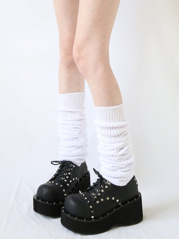 ［靴］ダークパンク フラットフォームブーツ【I1Q7DD】