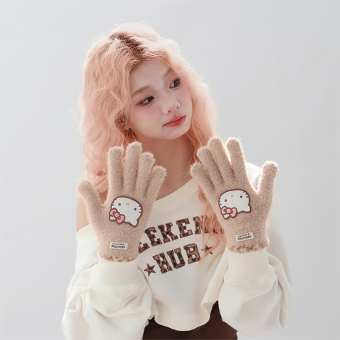 [サンリオ］正規品 ハローキティ 防寒手袋【S8IM5C】