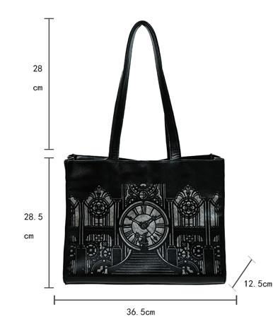 ［バッグ］ゴシック ダークパンク 時計塔 トートバッグ 【GCX0WG】