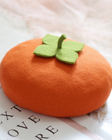 ［ファッション］柿 ベレー帽【49BU5L】