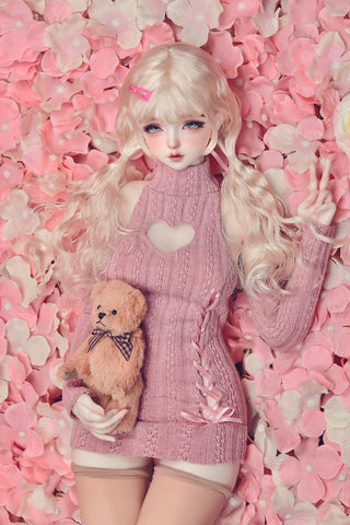 ［BJD服］1/4 1/3 ドール用 衣装セット ニットワンピース【2C13YG】