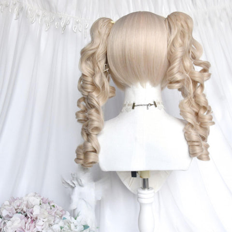 ［ウィッグ］ゴスロリ ツインテール 巻き髪【千层派】