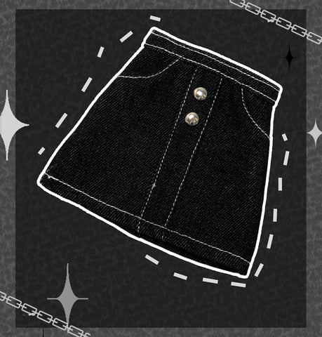 ［BJD服］1/4 ドール用 衣装セット【黑白】