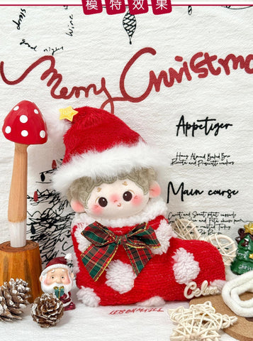 ［ぬい服］10cm 無属性 ぬいぐるみ用 お洋服【圣诞】