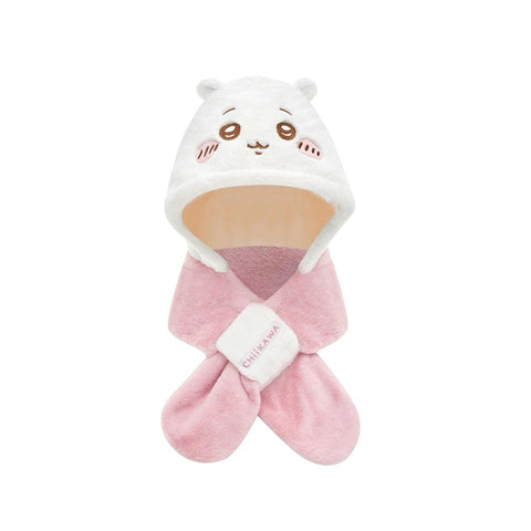 [キャラグッズ］ちいかわ 正規品 一体型 マフラー 帽子【BENGPR】