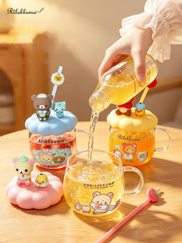 ［キャラグッズ］リラックマ 正規品 マグカップ ガラス 400ml【Y57GAN】